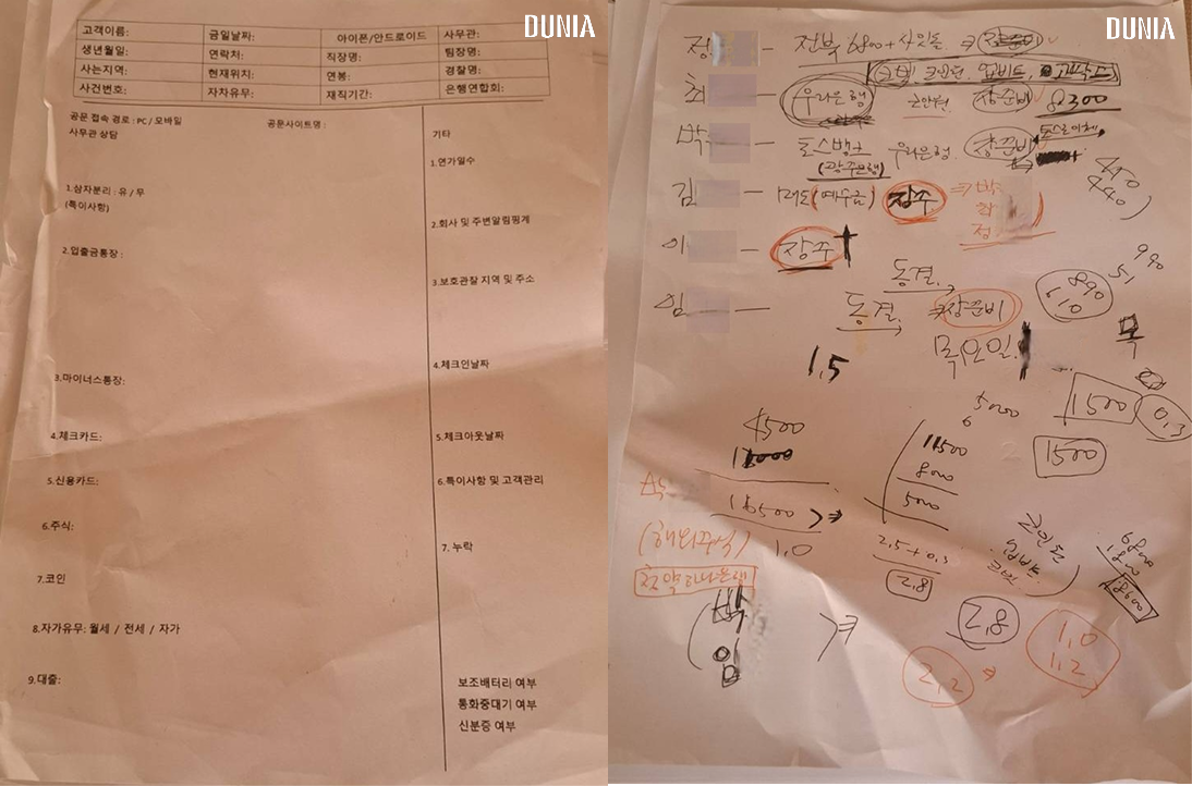 두니아, 캄보디아 스캠 조직 내부문건 입수… ‘연가 일수’까지 파악